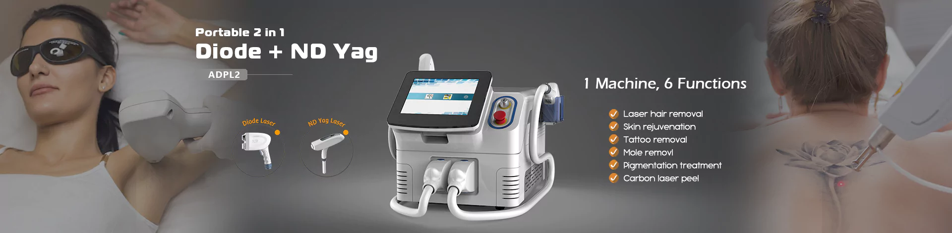 ND Yag Laser Hair Removal Machine